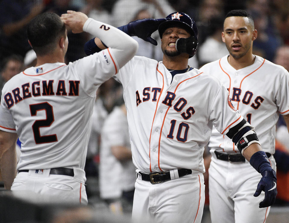 The Astros, Twins and Dodgers are the top 3 teams in MLB after Memorial Day. (AP Photo/Eric Christian Smith)