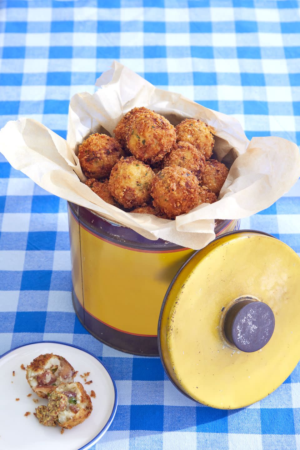 fried german potato salad bites