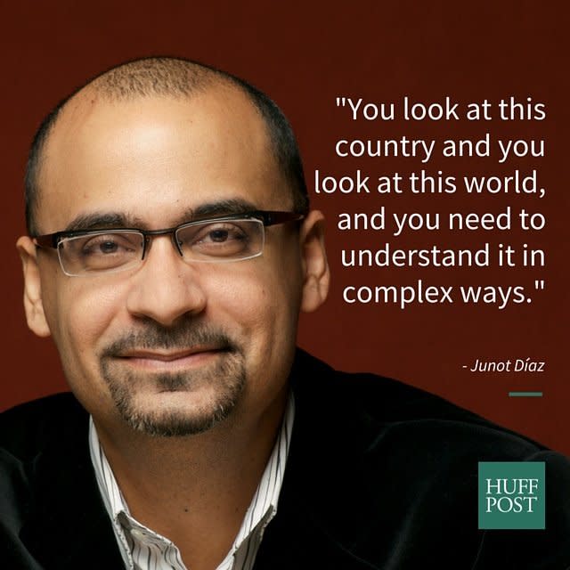 Pulitzer Prize-winning author Junot D&iacute;az <a href="http://www.huffingtonpost.com/entry/junot-diaz-breaks-down-the-importance-of-reading-authors-from-diverse-backgrounds_560edbbae4b0af3706e0c355">made a case for reading authors with&nbsp;diverse gender and race perspectives </a>as critical to&nbsp;understanding the world during an interview with late night talk show host Seth Meyers in October.&nbsp;