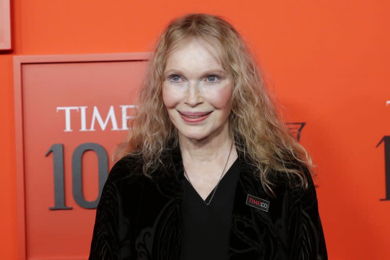 Mia Farrow attends the TIME100 gala in 2019. File Photo by John Angelillo/UPI