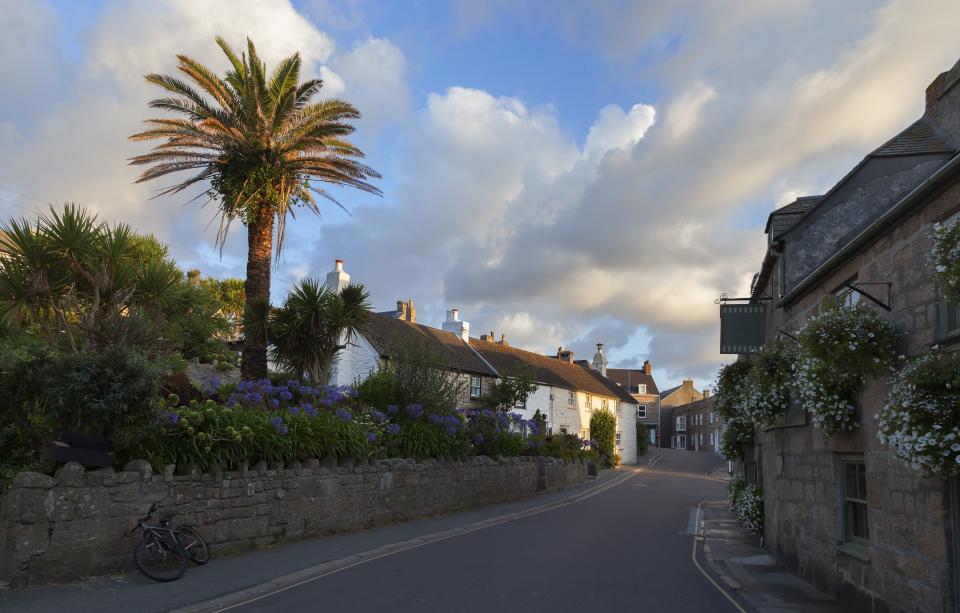 Hugh Town at dawn, St Mary's, Isles of Scilly, England