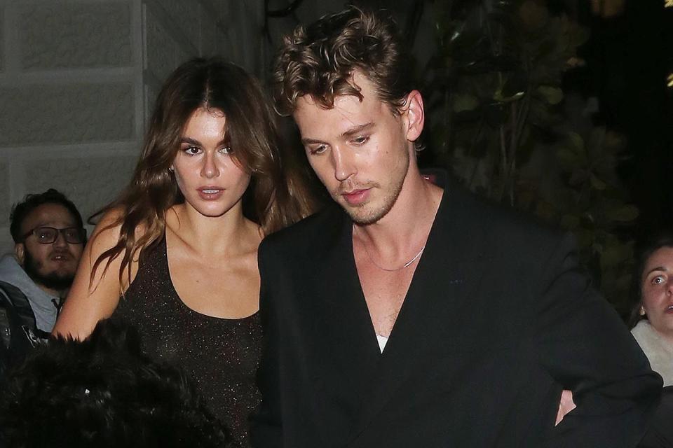 <p>WP Pix/SplashNews</p> Kaia Gerber and Austin Butler leave 