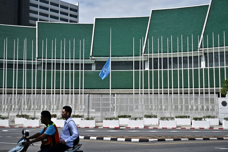 The UN agency for supporting Palestinian refugees (UNRWA) said 101 of its employees had died in the Gaza Strip since the war erupted (Lillian SUWANRUMPHA)