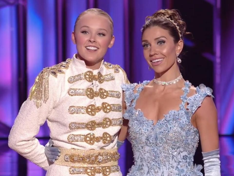 JoJo Siwa and Jenna Johnson on "Dancing With the Stars" Disney Heroes Night