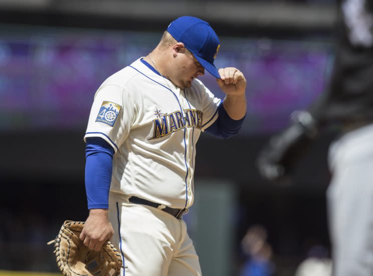 Dan Vogelbach was one of the four members of the Rainiers to take the trip. (Getty Images)