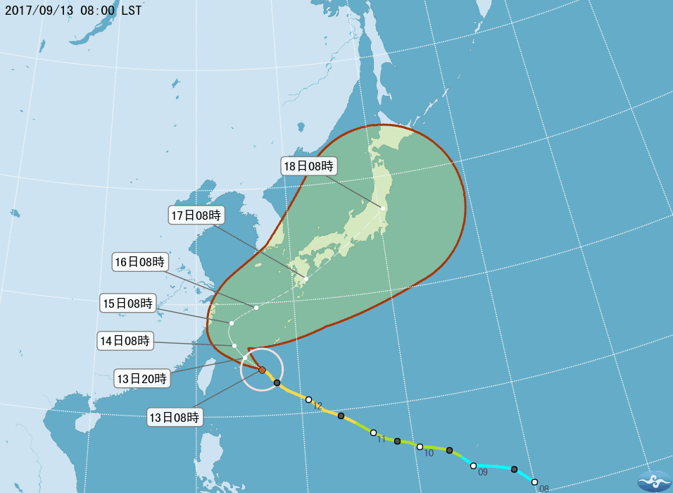 (取自中央氣象局網站)