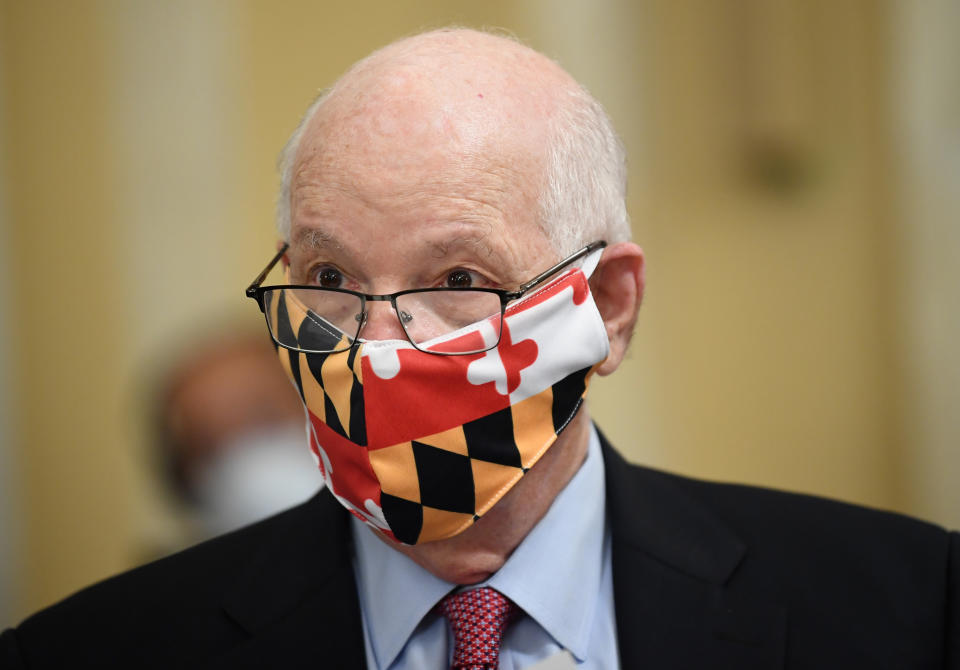 WASHINGTON, DC - JUNE 10: U.S. Senator Ben Cardin (D-MD) attends the Senate Small Business and Entrepreneurship Hearings to examine implementation of Title I of the CARES Act on Capitol Hill on June 10, 2020 in Washington, DC. (Photo by Kevin Dietsch - Pool/Getty Images)