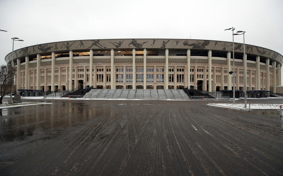 Das Olympiastadion Luschniki hat Platz für 81.000 Zuschauer und ist damit das größte der WM.