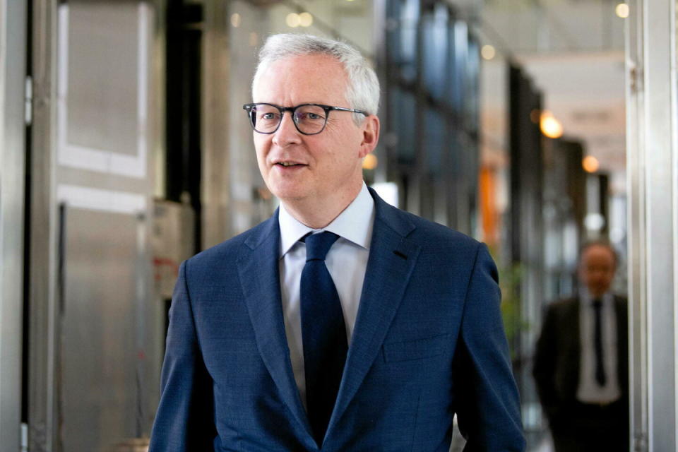 Bruno Le Maire dévoile des mesures pour simplifier la vie des entreprises en termes de charges administratives.  - Credit:JEANNE ACCORSINI/SIPA