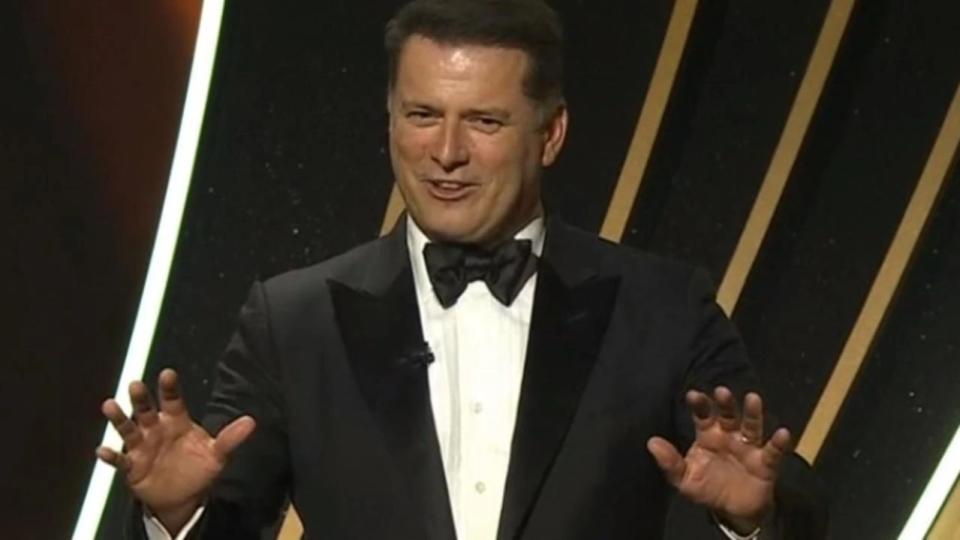 Karl Stefanovic's Logies joke fell flat. Photo: Seven