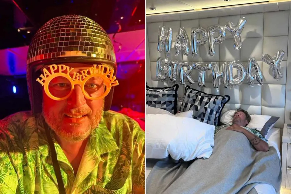 <p>Blake Shelton/ Instagram</p> Blake Shelton at his birthday festivities