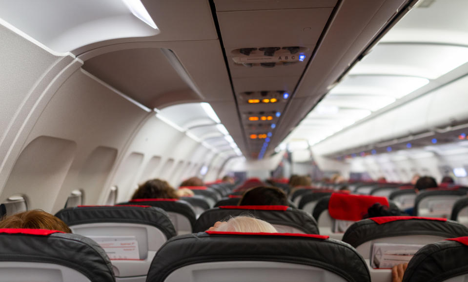 cabin of a plane