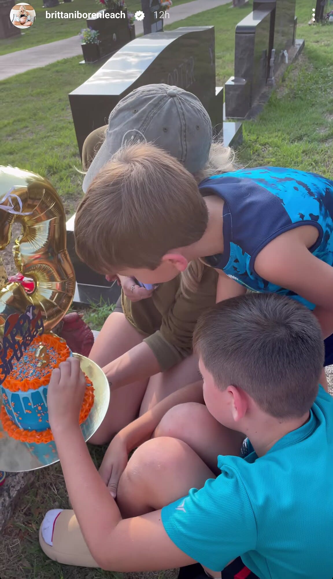 Brittani Boren Leach, Mom Who Lost Son at 3 Months Old Celebrates His Third Birthday at His Grave