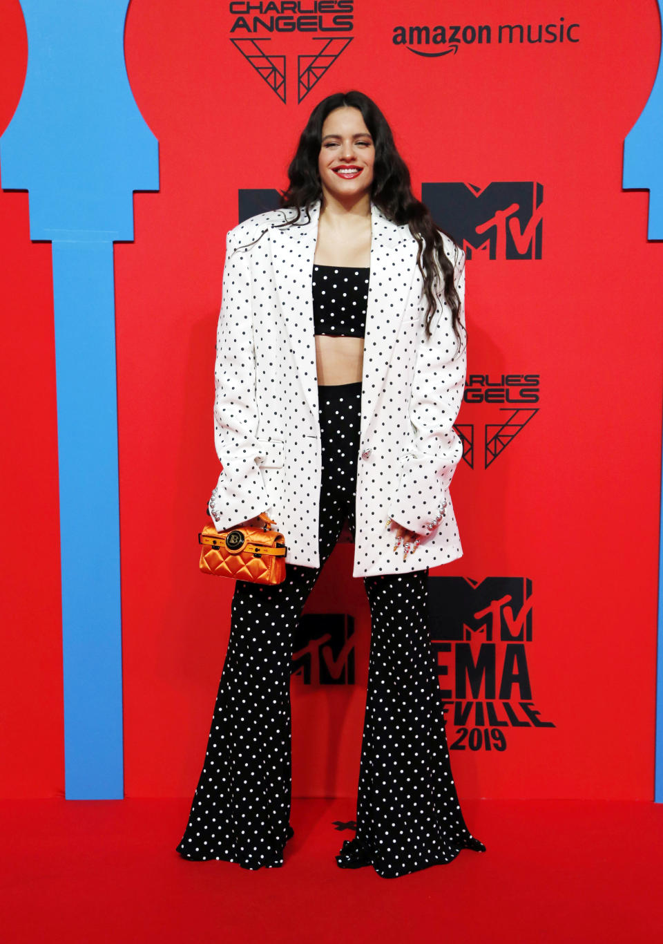 SEVILLE, SPAIN - NOVEMBER 03: Rosalia attends the MTV EMAs 2019 at FIBES Conference and Exhibition Centre on November 03, 2019 in Seville, Spain. (Photo by Europa Press Entertainment/Europa Press via Getty Images)