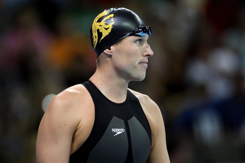 OMAHA, NE - JUNE 30:  Klete Keller prepares to compete in the semifinal of the 200 meter freestyle during the U.S. Swimming Olympic Trials on June 30, 2008 at the Qwest Center in Omaha, Nebraska.  (Photo by Donald Miralle/Getty Images)