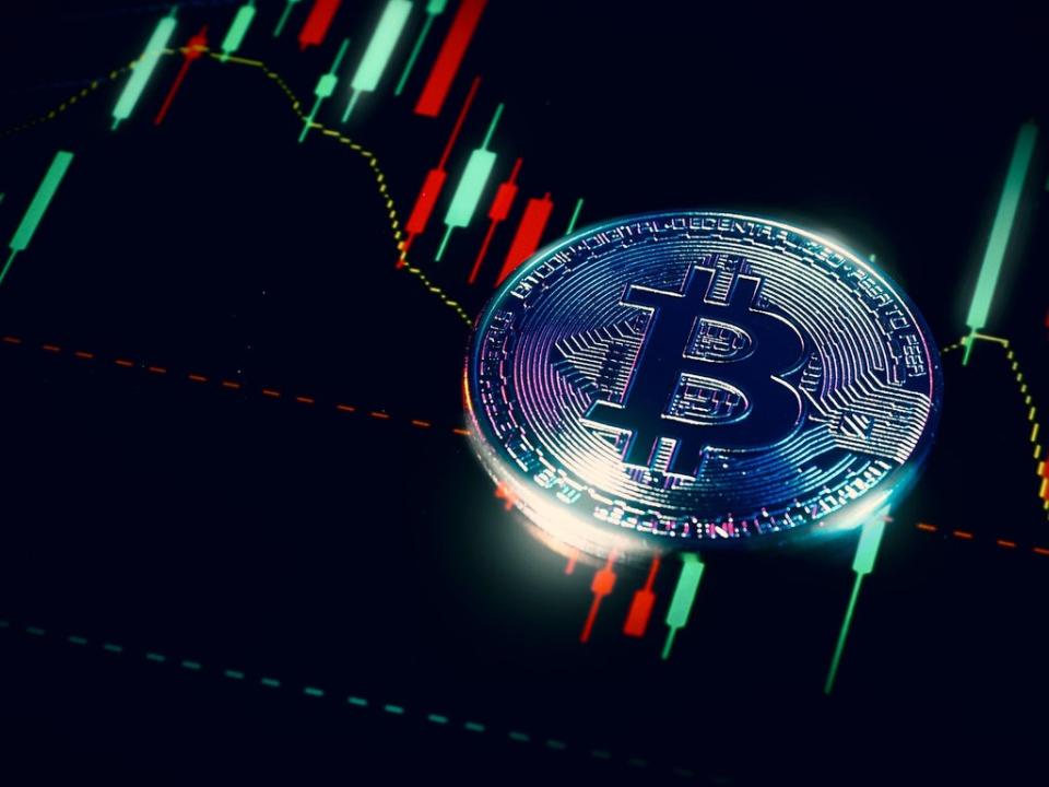 Bitcoin fell in price from above $52,000 to below $44,000 on 7 September 2021, on the same day El Salvador officially recognised the cryptocurrency as legal tender (Getty Images)