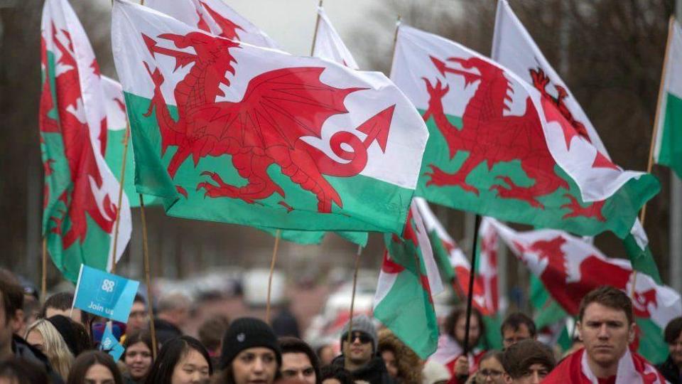 Welsh flags