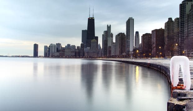 View of Chicago from The Chicago River