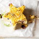 <p><strong>Waitrose says: '</strong>Topped with candied orange, the white Stilton is studded with dried cranberries and blueberries'.</p>