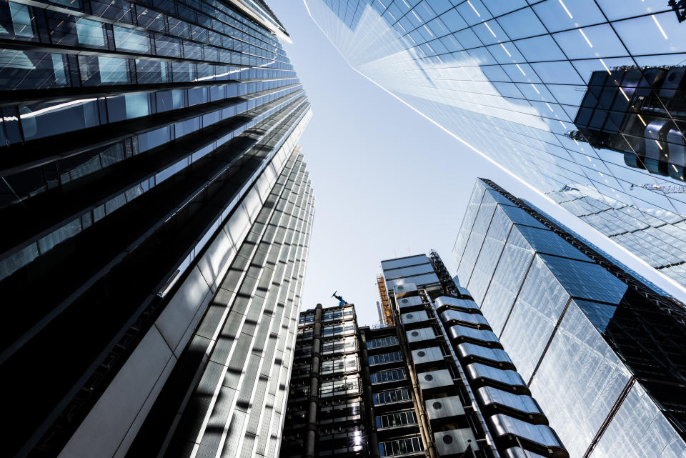 Modern skyscrapers in the City of London. How does Boris Johnson's resignation affect markets?