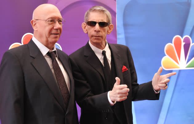 Actors Dann Florek (left) and Richard Belzer from 