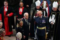 <p>US president Joe Biden and first lady Jill Biden arrive at Westminster Abbey. (Getty)</p> 