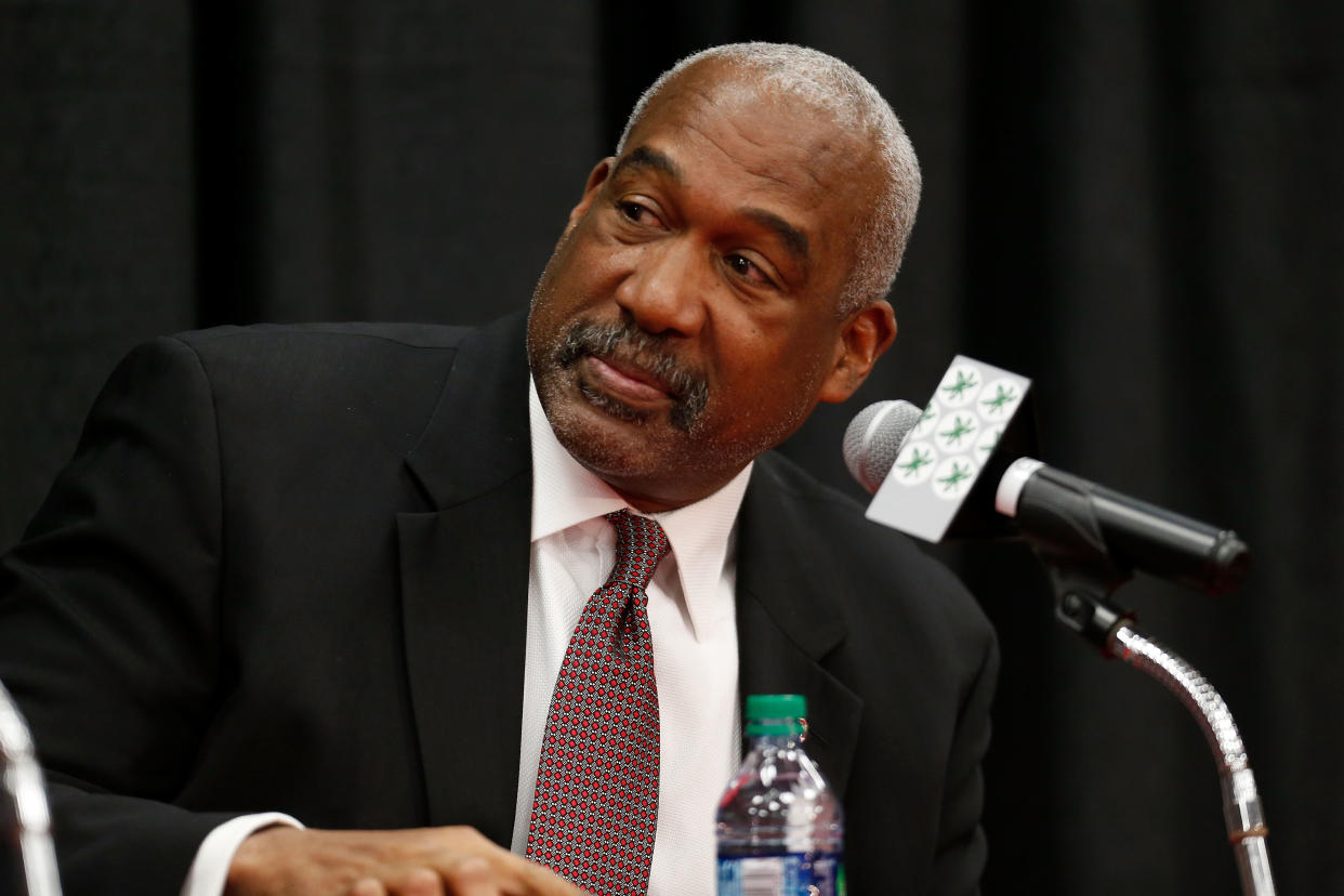 Ohio State athletic director Gene Smith thinks college sports' scholarship rules are due for a change. (Kirk Irwin/Getty Images)