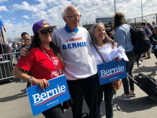 Jeff Jones says he doesn't mind posing for pictures with wide-eyed voters at rallies