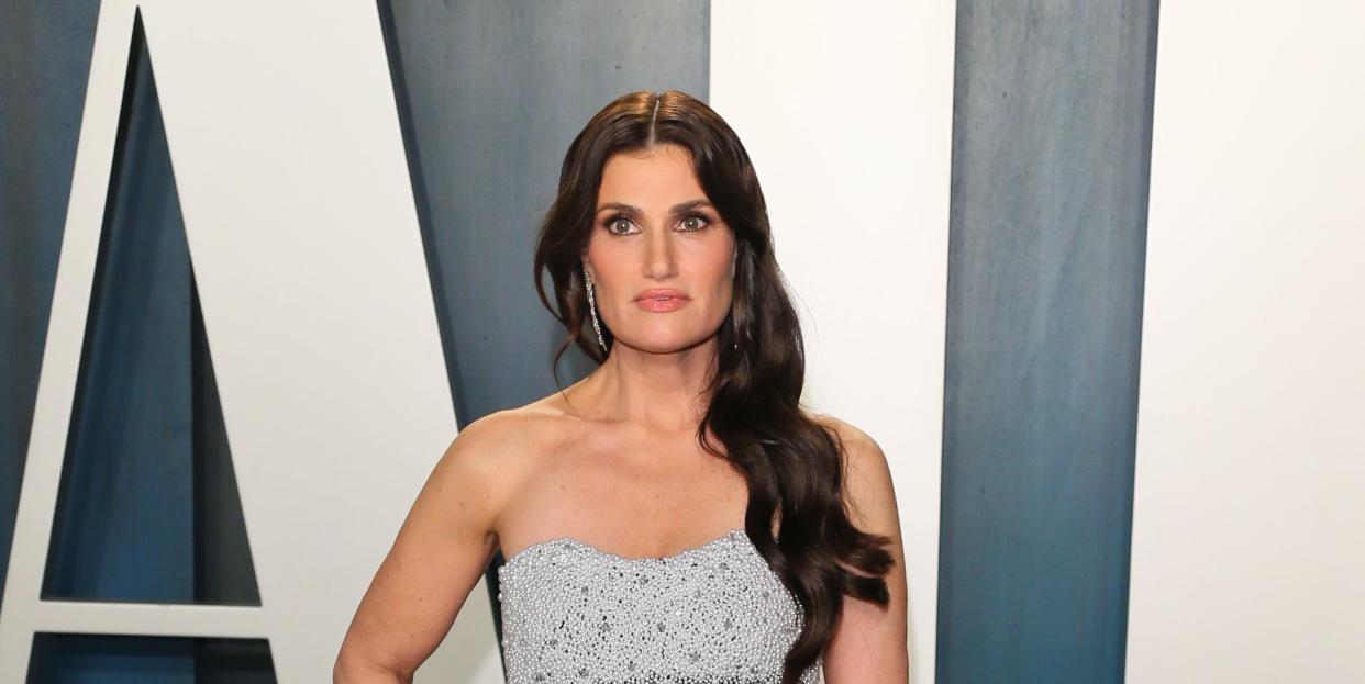 idina menzel bob haircut transformation