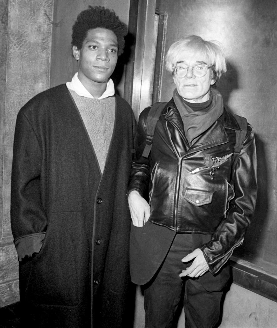 Jean-Michel Basquiat and Andy Warhol in 1984. (Photo: Ron Galella/Ron Galella Collection via Getty Images)