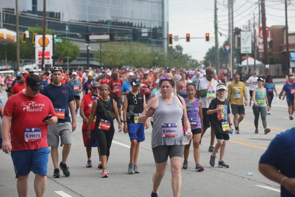 Thousands of people packed downtown Atlanta Monday for the 2022 Peachtree Road Race.