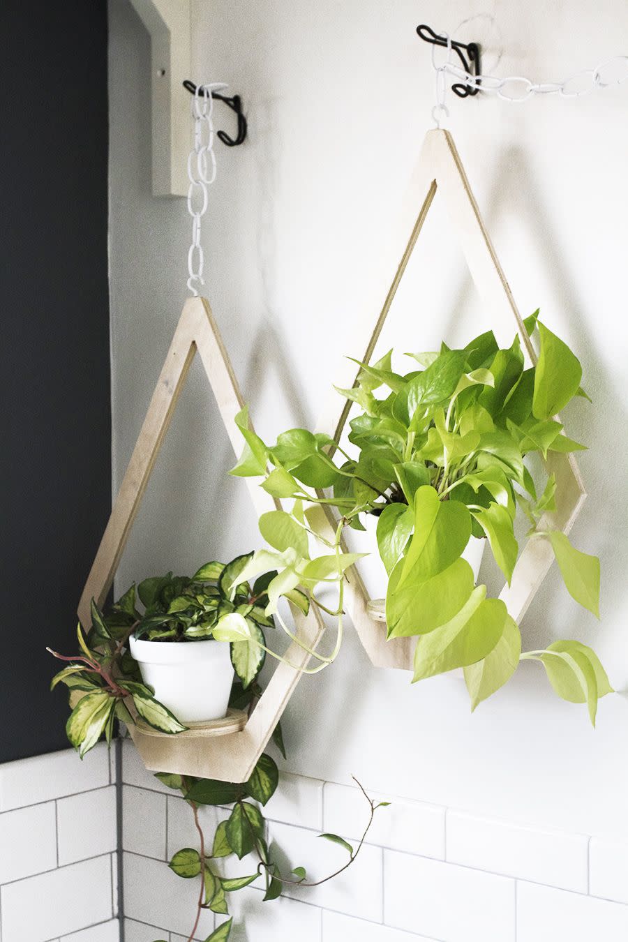 Plywood Hanging Planter