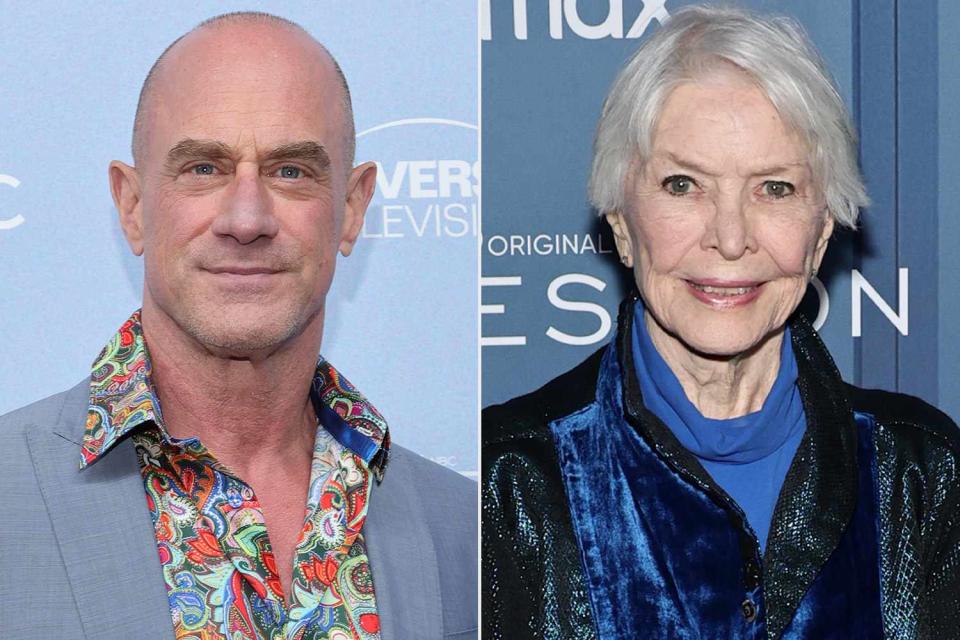 <p>Cindy Ord/NBCUniversal/NBCU Photo Bank via Getty; Jamie McCarthy/Getty</p> Christopher Meloni and Ellen Burstyn