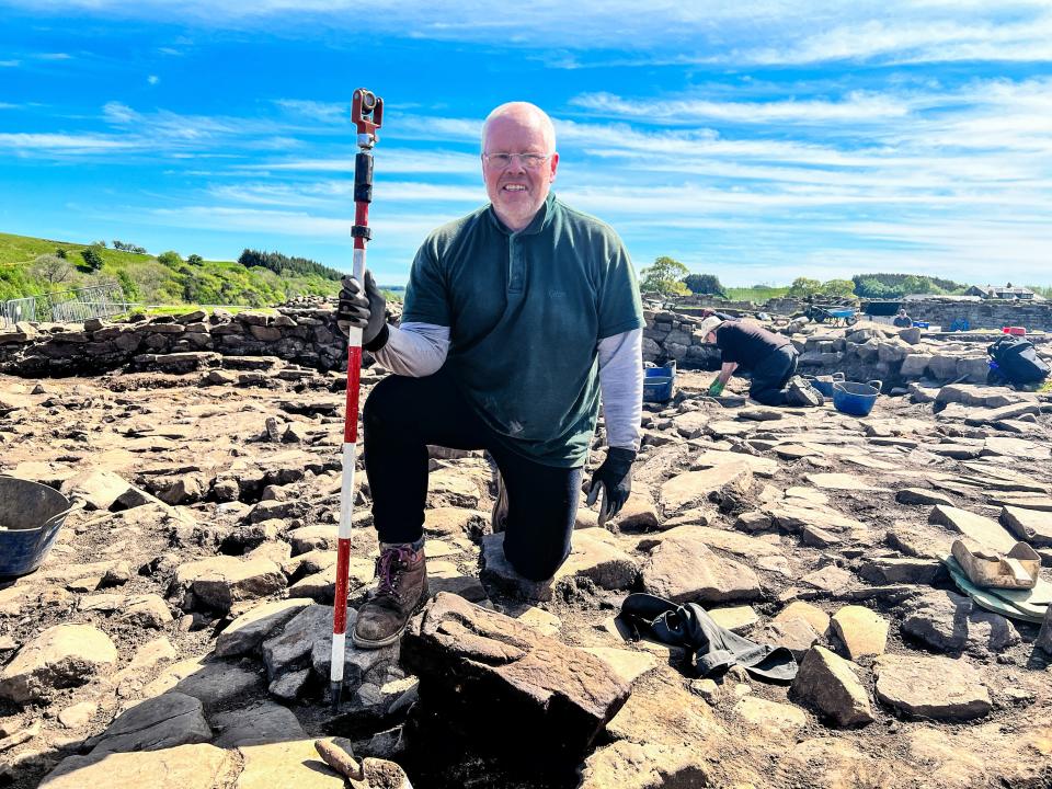 Dylan Herbert found the graffiti while volunteering on excavations.