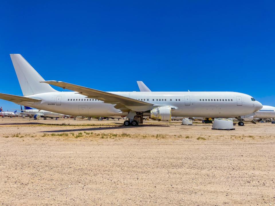 A stored Boeing 767-300 aircraft - Pinal Air Park Aircraft Storage Facility Visit