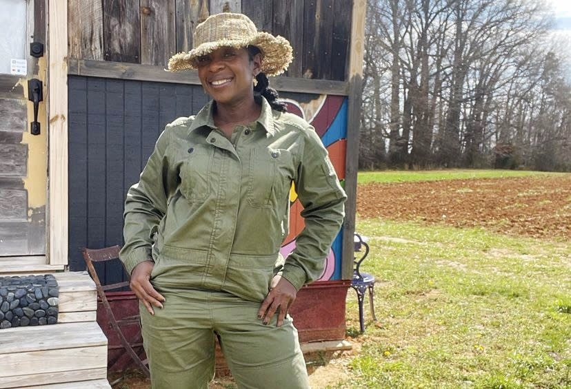 Clarenda Stanley on Green Heffa Farms. (NBC News)