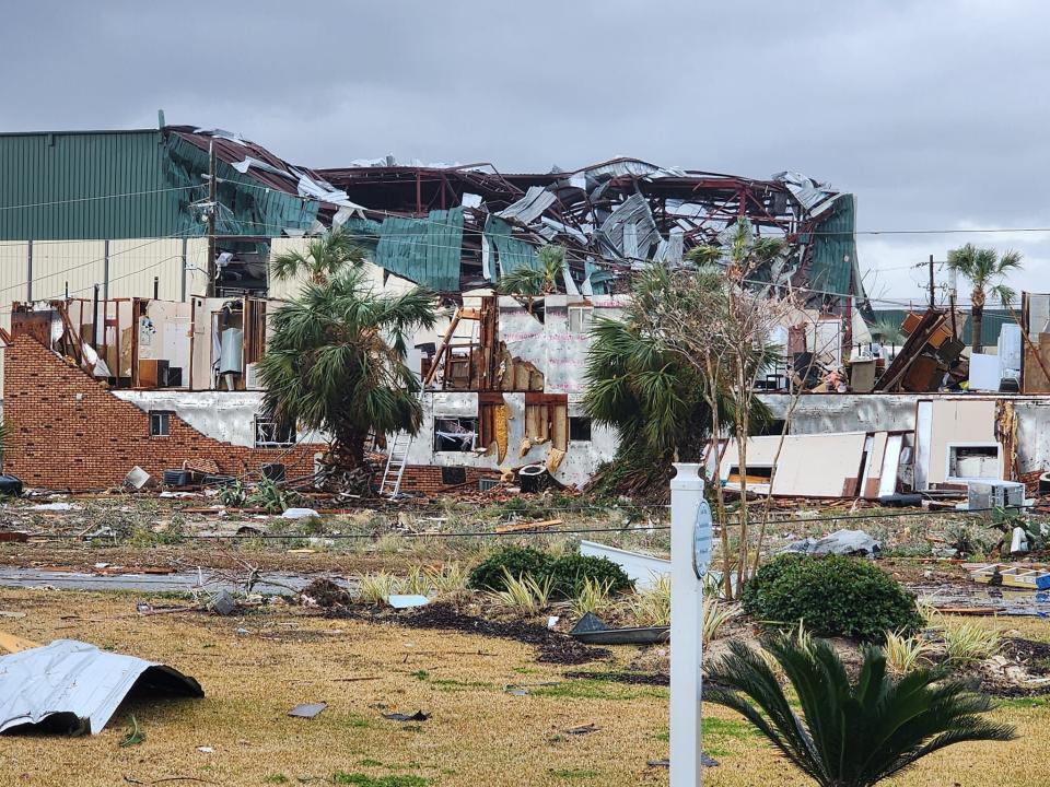 The Bay County Sheriff's Office shared images of storm destruction from the Florida Panhandle.