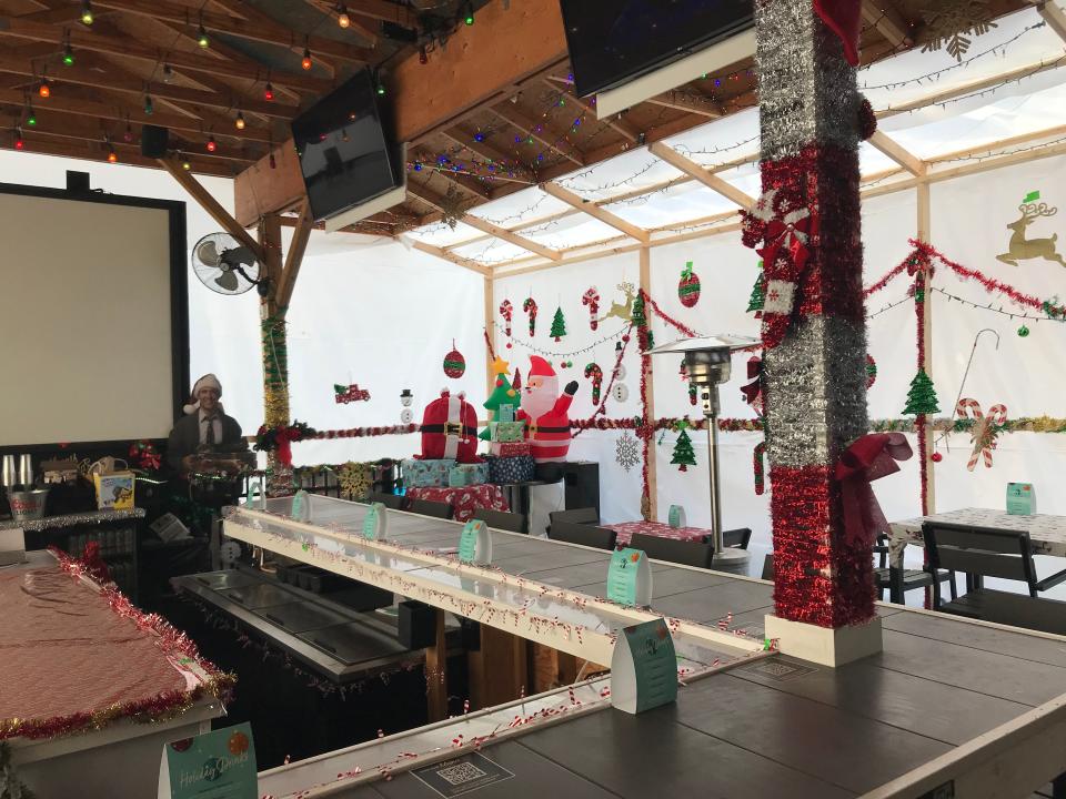 P-Dub's Sports Bar & Grille has its Candy Cane Lane Pop Up Bar open for the season.