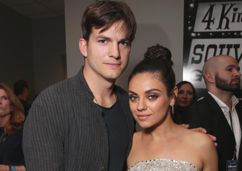 Mila Kunis got real about the sweet tradition she and Ashton Kutcher are starting with their kids this Christmas. (Photo: Todd Williamson/BBMA2016 via Getty Images)