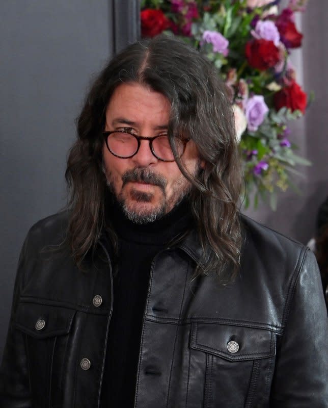 Dave Grohl attends the 65th annual Grammy Awards at the Crypto.com Arena in Los Angeles on February 5. The rocker turns 55 on January 14. File Photo by Jim Ruymen/UPI