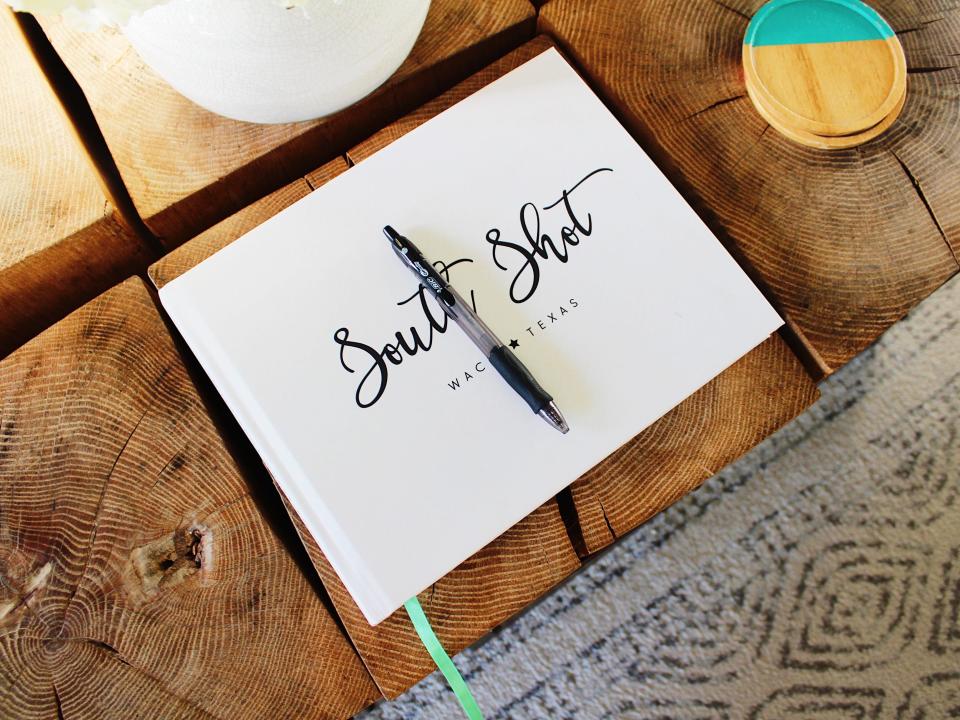 fixer upper shotgun house guestbook