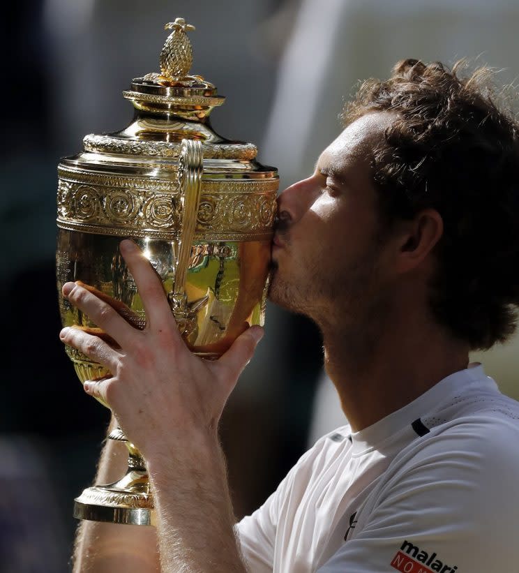 Andy is gearing up to defend his Wimbledon title.