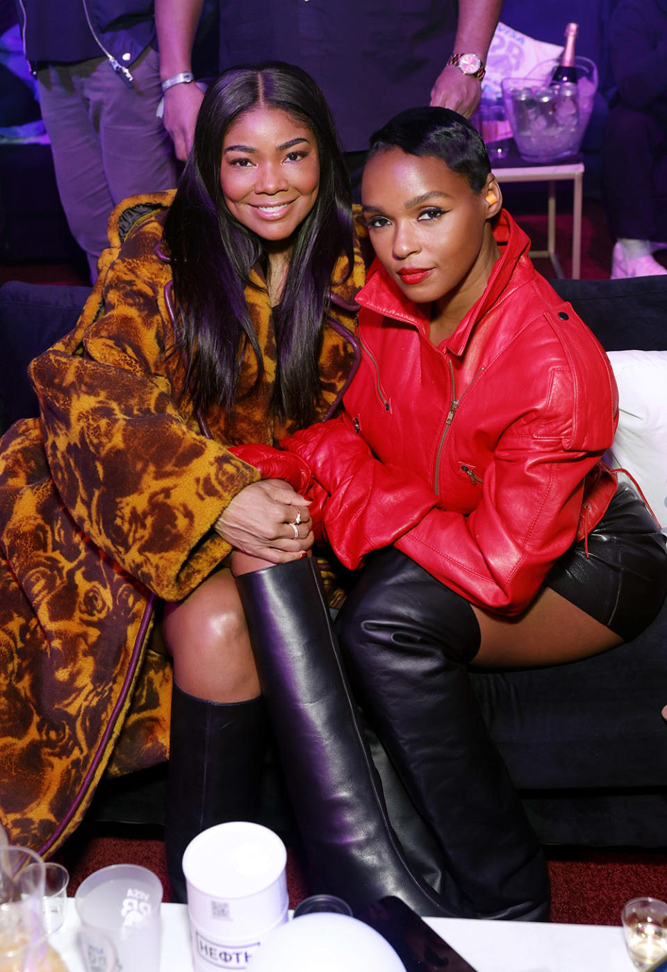 Gabrielle Union-Wade and Janelle Monáe attend the Visa Cash App RB Formula One Team 2024 event.