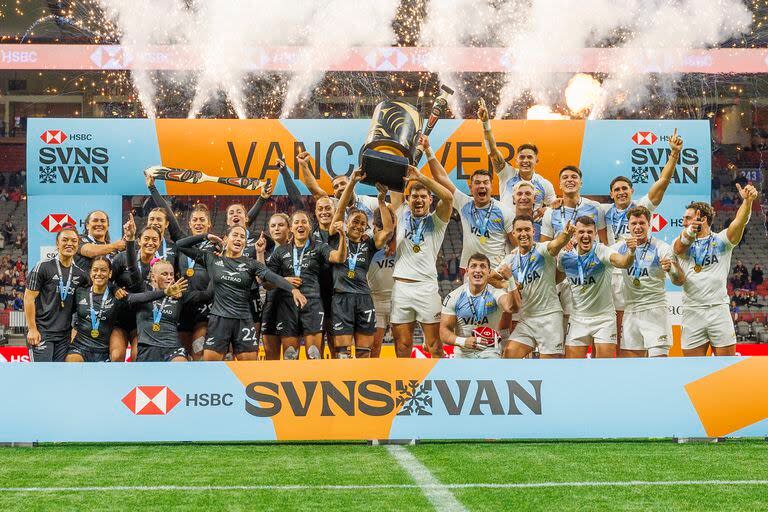 La postal de una semana; los Pumas, campeones en  Vancouver 