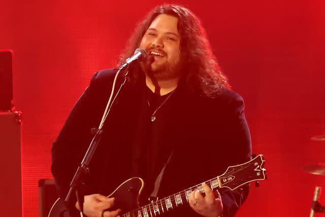 <p>Amy Sussman/Getty Images</p> Wolfgang Van Halen performing at the 2024 MusiCares Person of the Year event