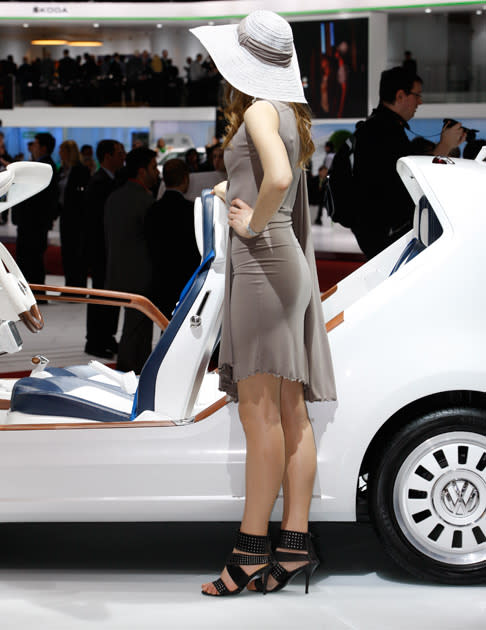 No auto show is complete without the glitz and glamour and the Geneva Motor Show is no exception. Who is the hottest?