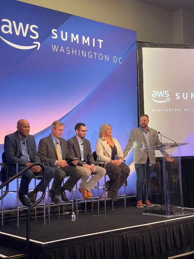Leon County Commissioner Rick Minor (second from left) served as a panelist at the AWS Summit in Washington DC on May 24, 2022.