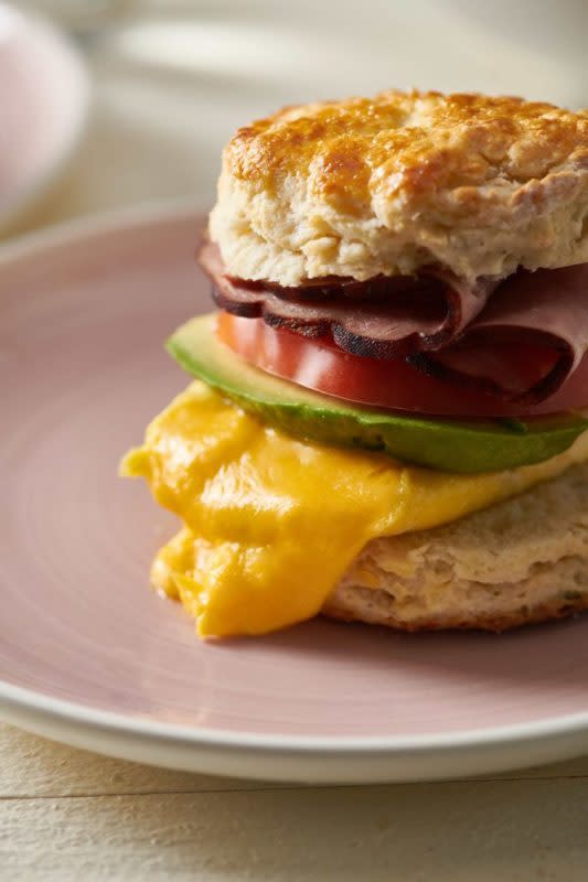 <p> Katie Workman</p><p>Breakfast in bed (or just a special breakfast) is a great way to celebrate Valentine's Day. There are two things at the center of every great breakfast sandwich: eggs, and melty, flavorful cheese.</p><p><strong>Get the recipe: <a href="https://themom100.com/recipe/best-biscuit-breakfast-sandwich/" rel="nofollow noopener" target="_blank" data-ylk="slk:The Best Biscuit Sandwich;elm:context_link;itc:0;sec:content-canvas" class="link rapid-noclick-resp">The Best Biscuit Sandwich</a></strong></p>