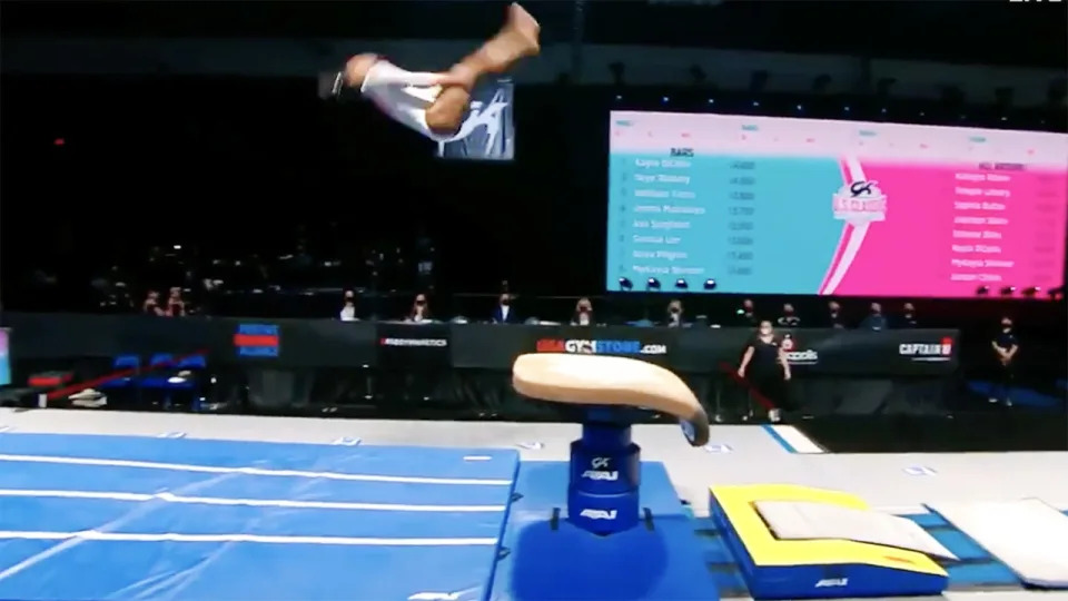 Simone Biles, pictured here at the US Gymnastics Classic.