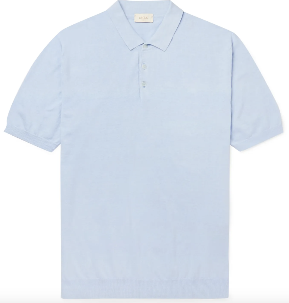 Linen and Cotton-Blend Polo Shirt